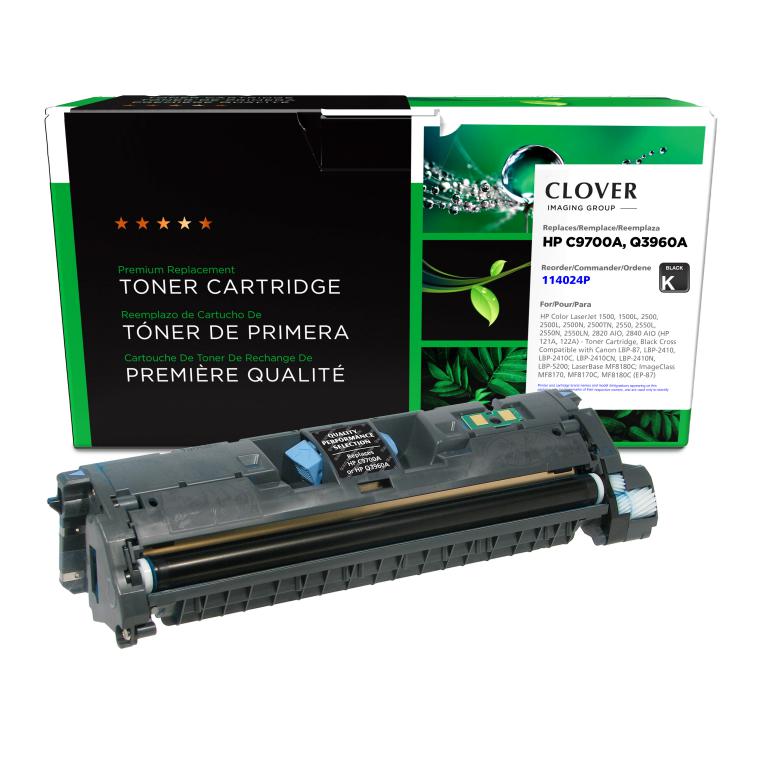 HP Color LaserJet 1500, 1500L, 2500, 2500L,Black Toner Cartridge, C9700A/Q3960A