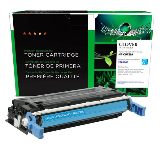 HP Color LaserJet 4600, 4600N, 4600DN, 4600DTN, 4600HDN, 4610N, 4650N, 4650DN, 4650DTN, 4650HDN, Cyan Toner Cartridge, C9721A