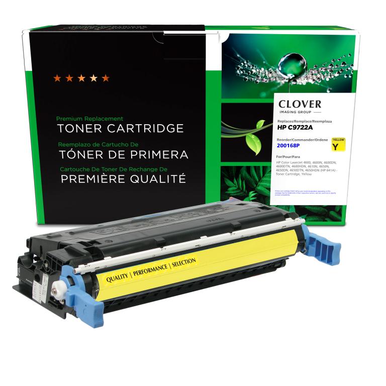 HP Color LaserJet 4600, 4600N, 4600DN, 4600DTN, 4600HDN, 4610N, 4650N, 4650DN, 4650DTN, 4650HDN, Yellow Toner Cartridge,C9722A