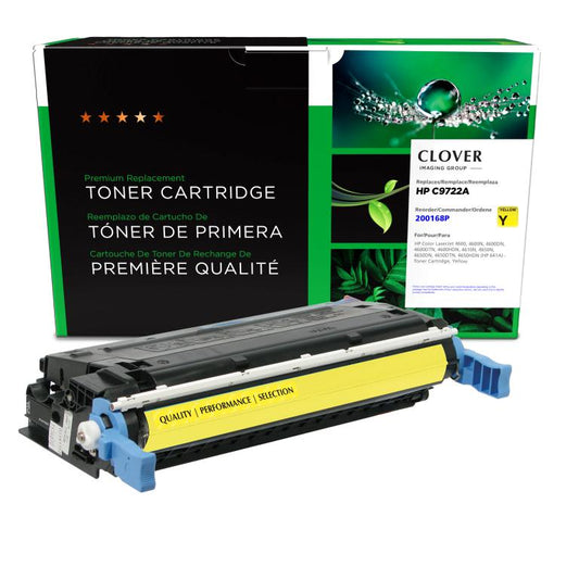 HP Color LaserJet 4600, 4600N, 4600DN, 4600DTN, 4600HDN, 4610N, 4650N, 4650DN, 4650DTN, 4650HDN, Yellow Toner Cartridge,C9722A