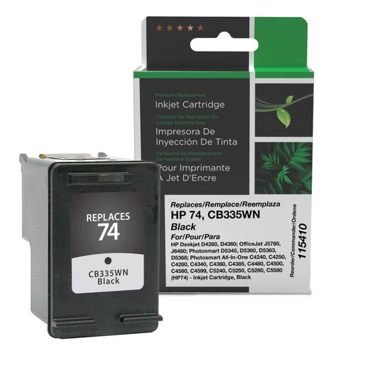 Black Ink Cartridge for HP CB335WN (HP 74)