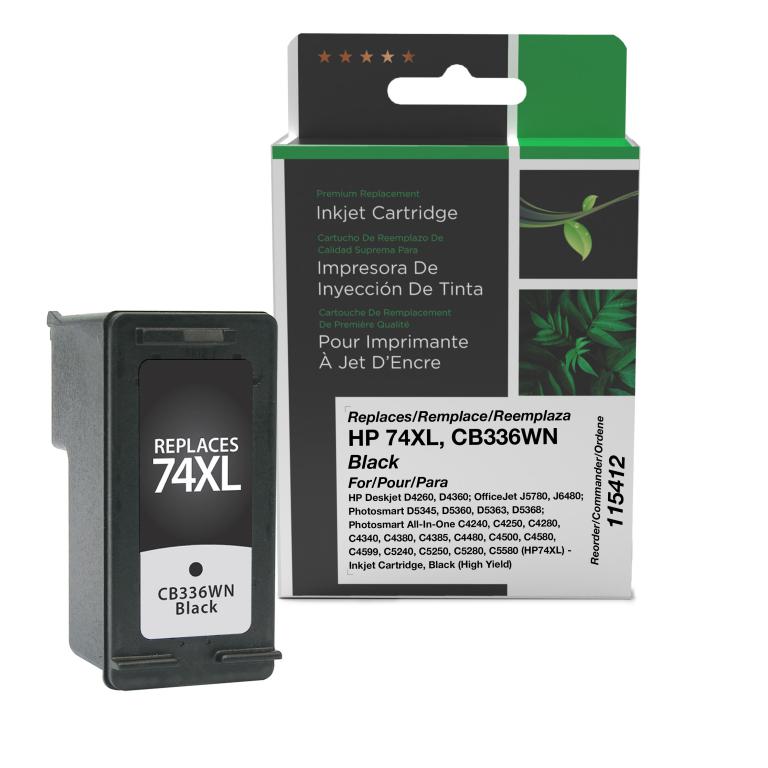 High Yield Black Ink Cartridge for HP CB336WN (HP 74XL)