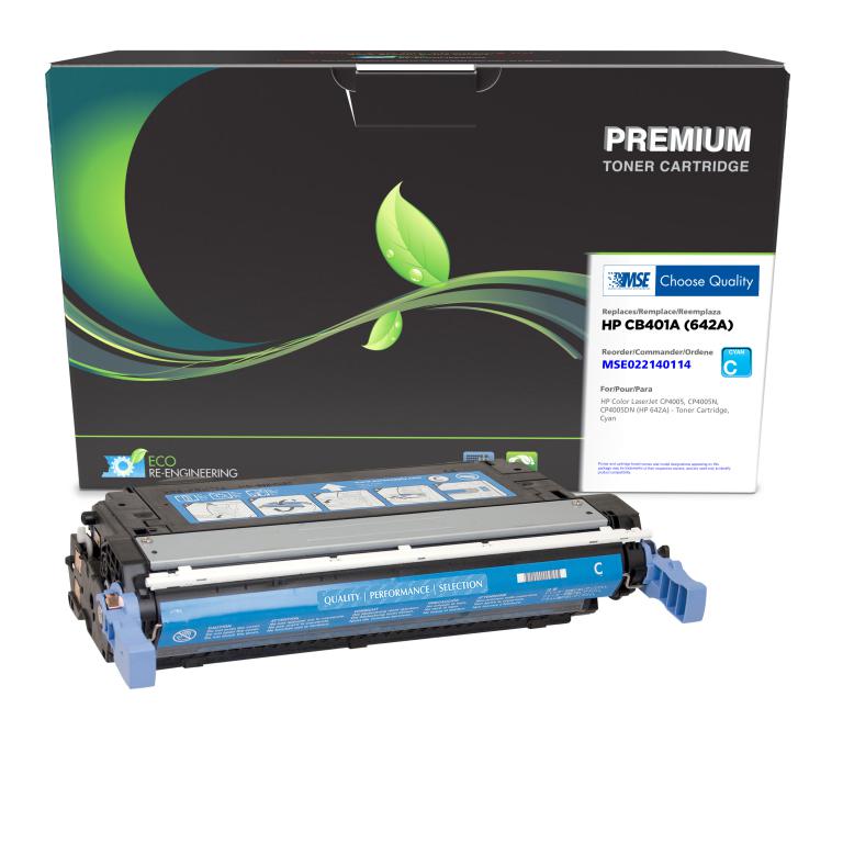 Cyan Toner Cartridge for HP CB401A (HP 642A)