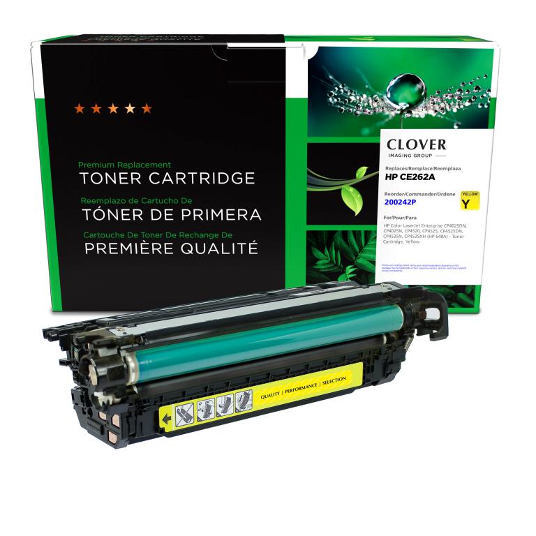 Yellow Toner Cartridge for HP CE262A (HP 648A)