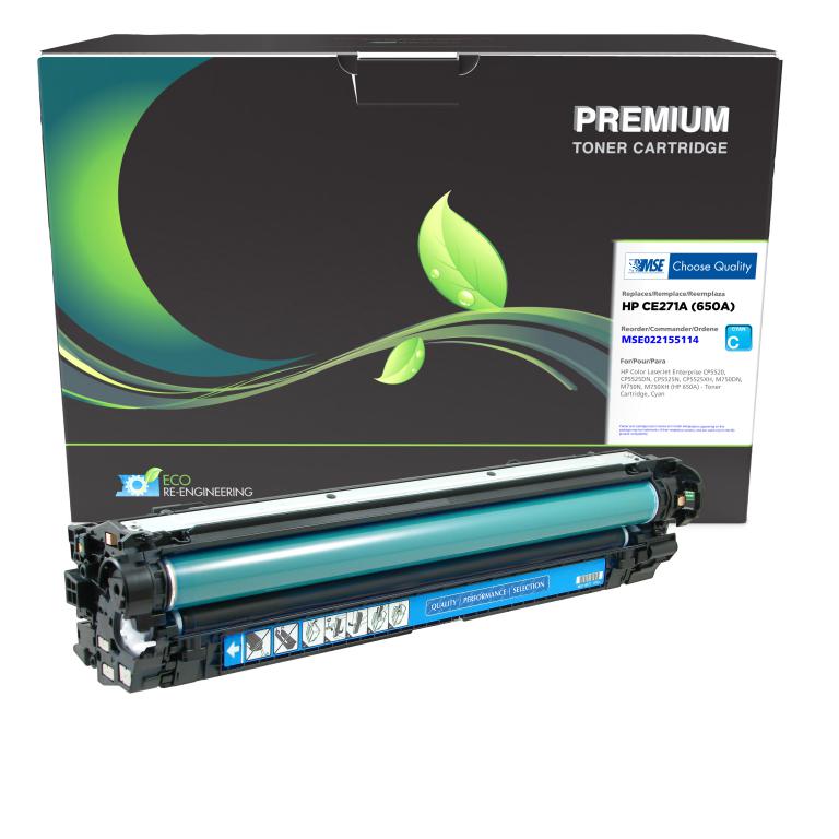 Cyan Toner Cartridge for HP CE271A (HP 650A)