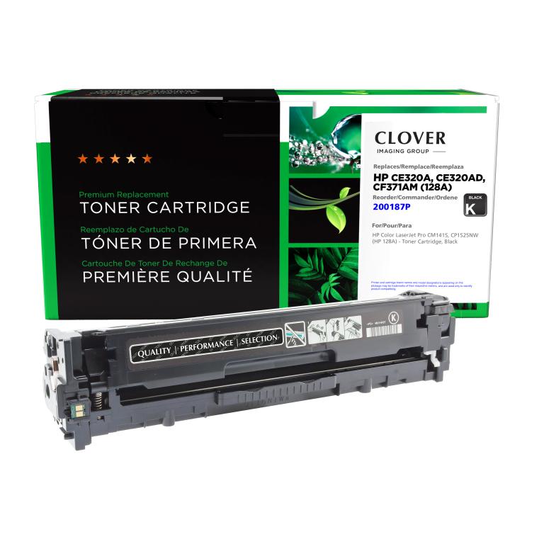 HP Color LaserJet Pro CM1415, CP1525NW Black Toner Cartridge, CE320A