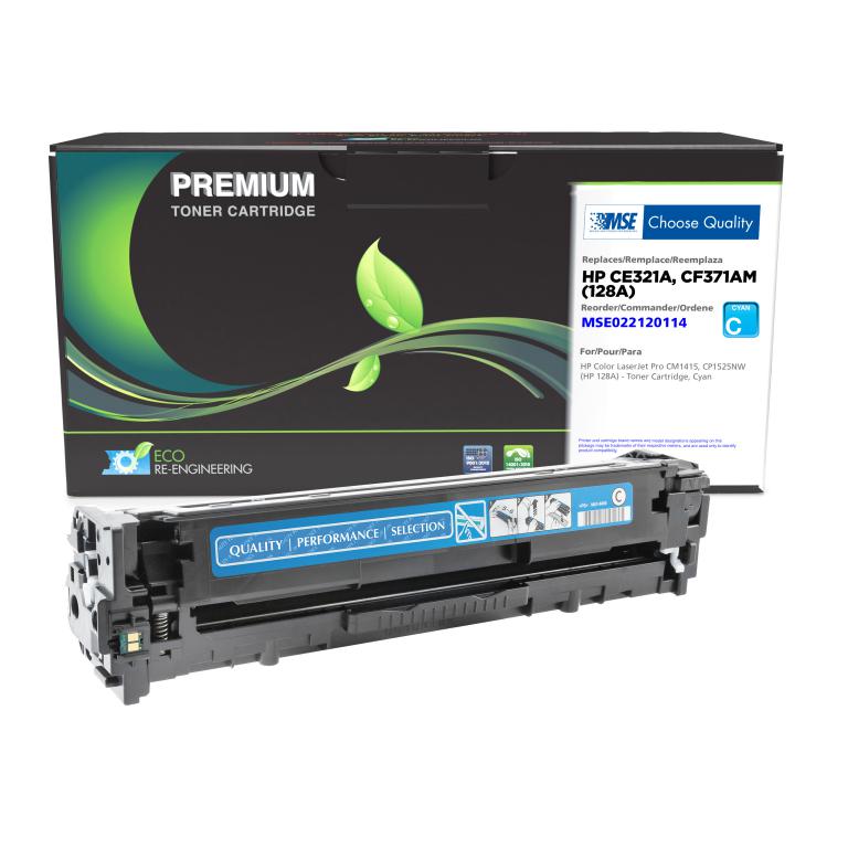 Cyan Toner Cartridge for HP CE321A (HP 128A)