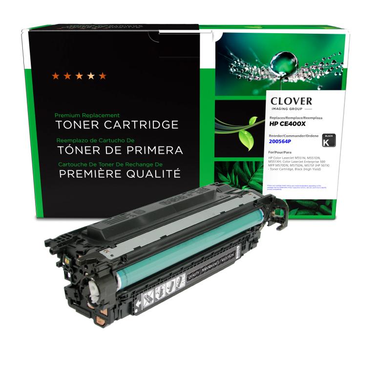 High Yield Black Toner Cartridge for HP CE400X (HP 507X)