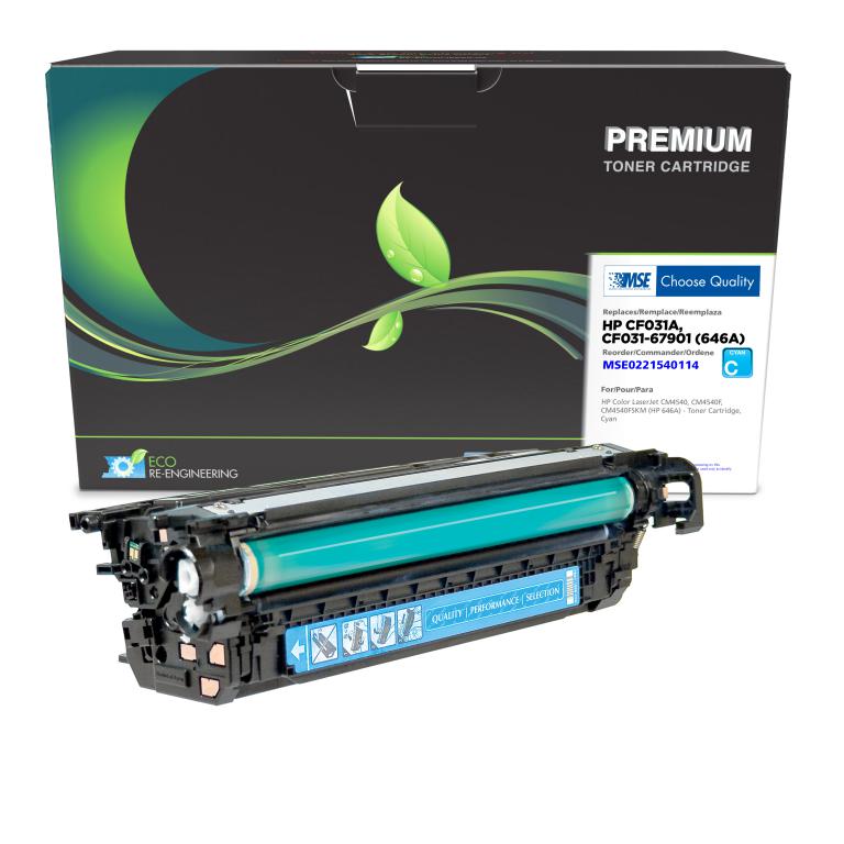 Cyan Toner Cartridge for HP CF031A (HP 646A)