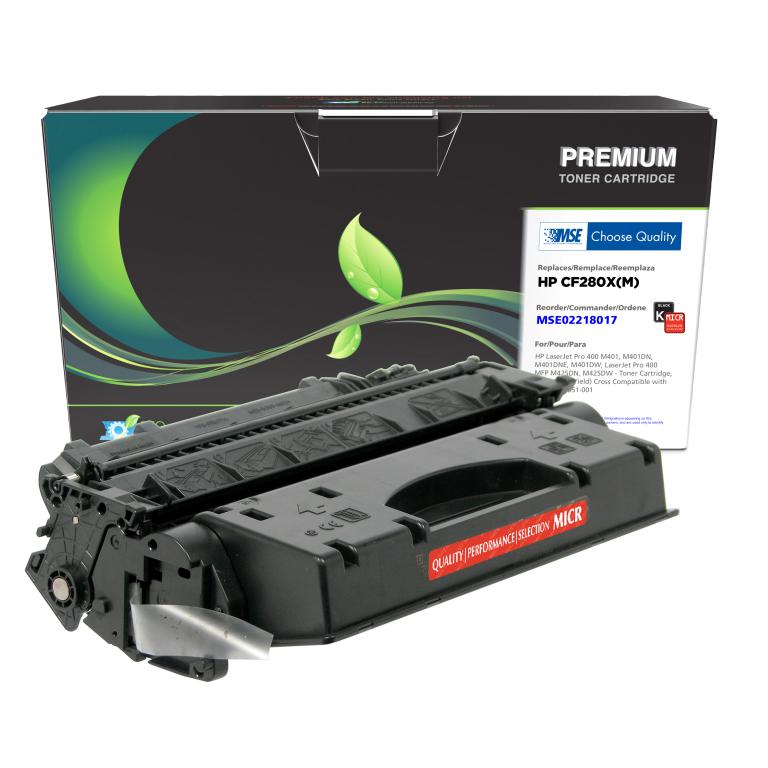 High Yield MICR Toner Cartridge for HP CF280X, TROY 02-81551-001