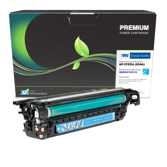 Cyan Toner Cartridge for HP CF331A (HP 654A)