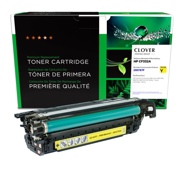 Yellow Toner Cartridge for HP CF332A (HP 654A)