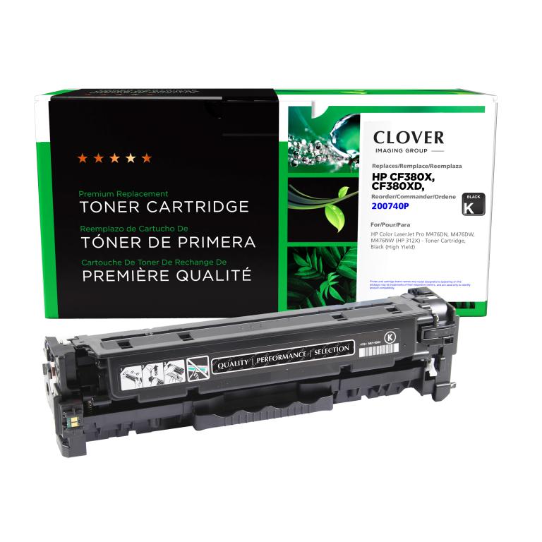 High Yield Black Toner Cartridge for HP CF380X (HP 312X)