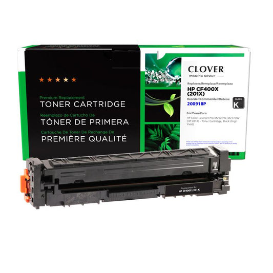 High Yield Black Toner Cartridge for HP CF400X (HP 201X)