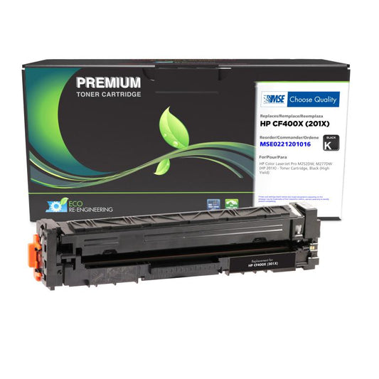 High Yield Black Toner Cartridge for HP CF400X (HP 201X)