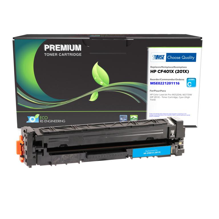High Yield Cyan Toner Cartridge for HP CF401X (HP 201X)