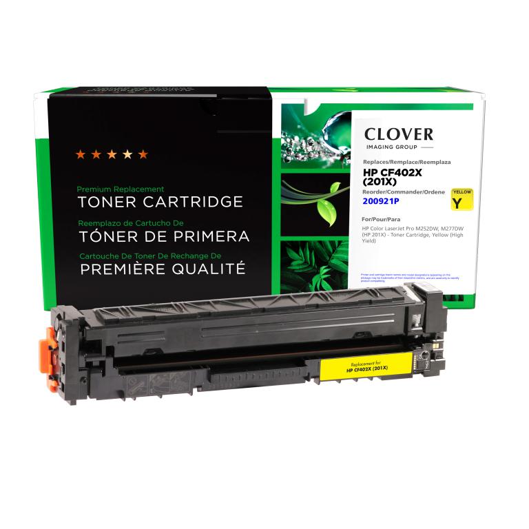 High Yield Yellow Toner Cartridge for HP CF402X (HP 201X)