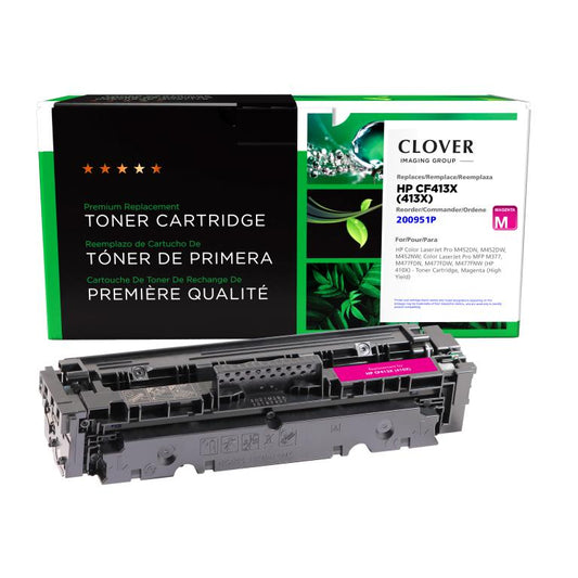 High Yield Magenta Toner Cartridge for HP CF413X (HP 410X)