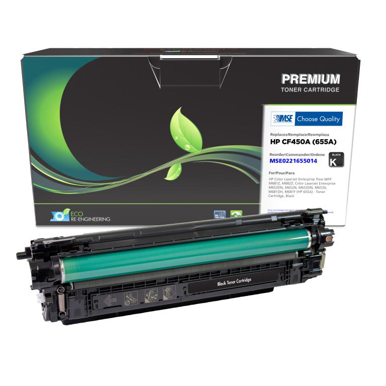 Black Toner Cartridge for HP CF450A (HP 655A)