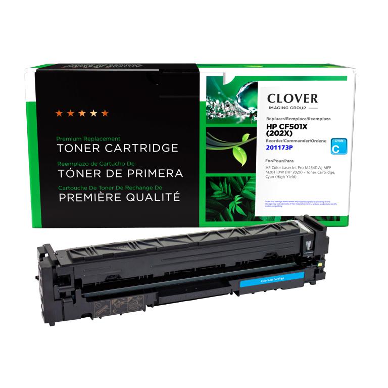 High Yield Cyan Toner Cartridge for HP CF501X (HP 202X)
