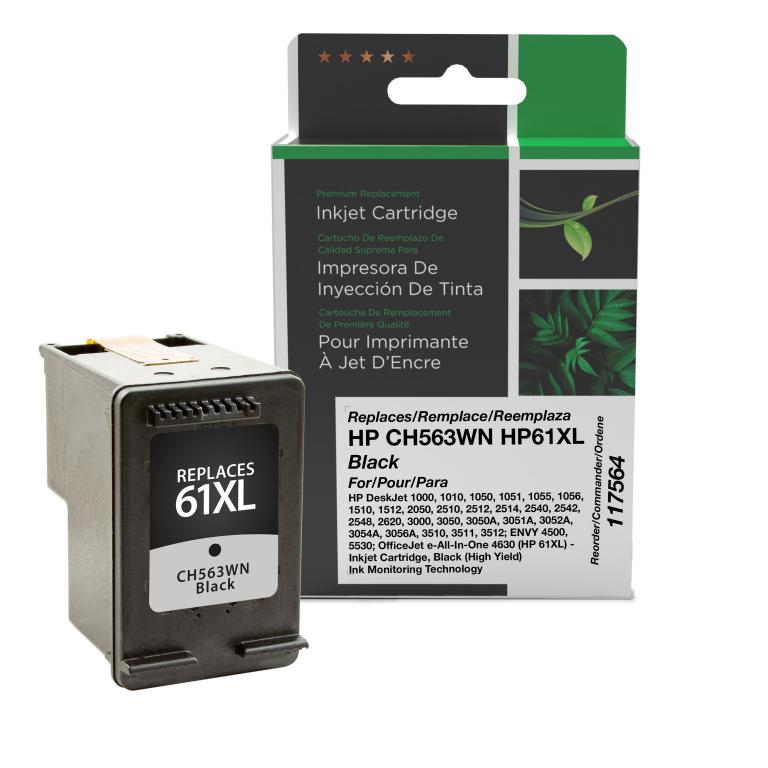 High Yield Black Ink Cartridge for HP CH563WN (HP 61XL)