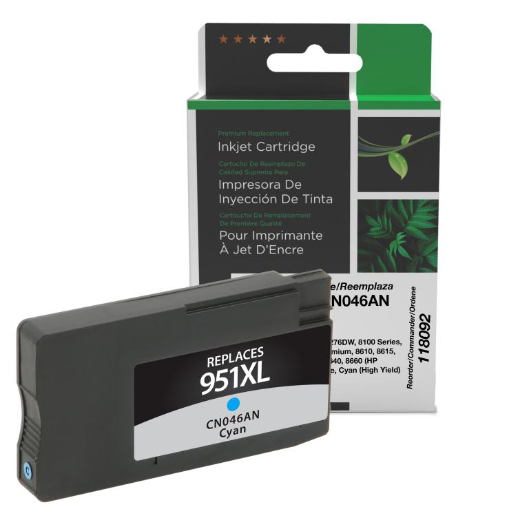 High Yield Cyan Ink Cartridge for HP CN046AN (HP 951XL)