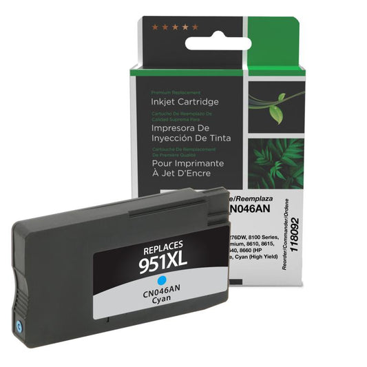 High Yield Cyan Ink Cartridge for HP CN046AN (HP 951XL)
