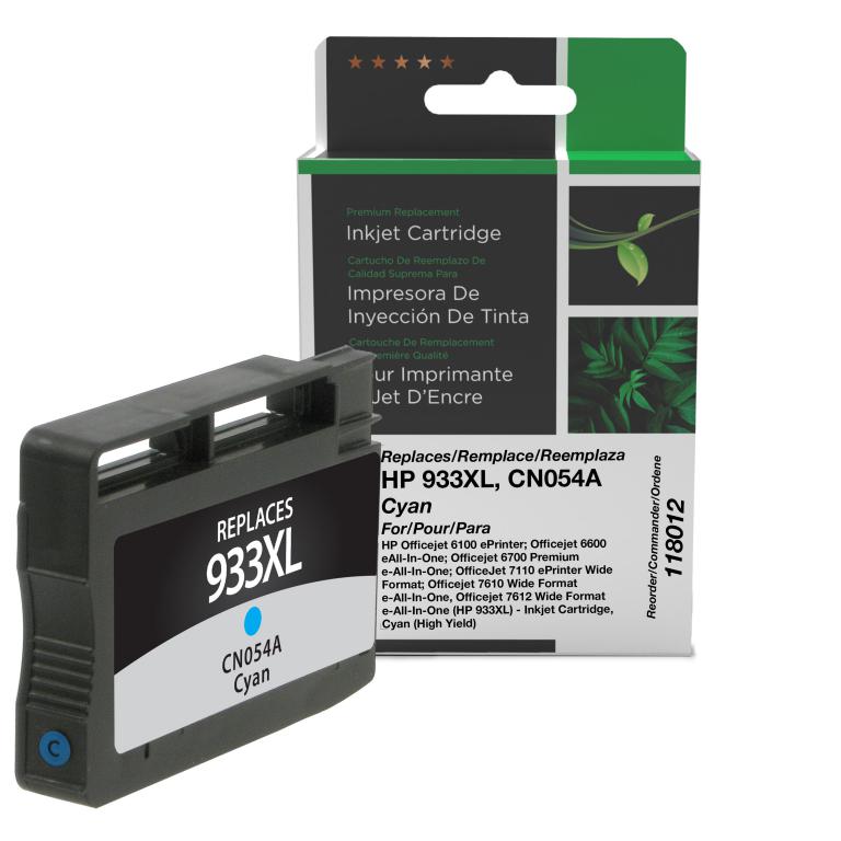 High Yield Cyan Ink Cartridge for HP CN054AN (HP 933XL)