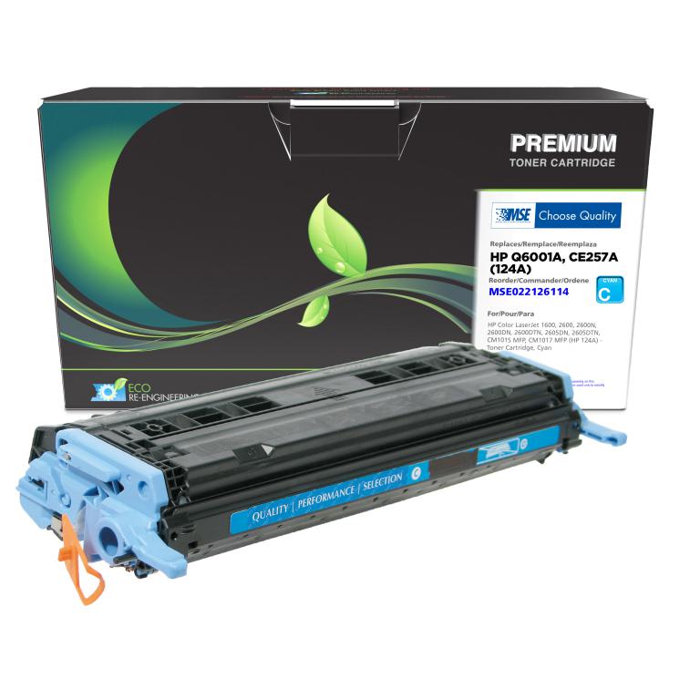 Cyan Toner Cartridge for HP Q6001A (HP 124A)