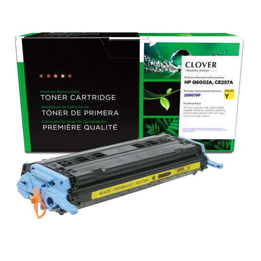 HP Color LaserJet 1600, 2600, 2600N, 2600DN, 2600DTN, 2605DN, 2605DTN, CM1015, CM1017 Yellow Toner Cartridge,Q6002A