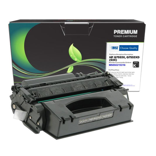 High Yield Toner Cartridge for HP Q7553X (HP 53X)