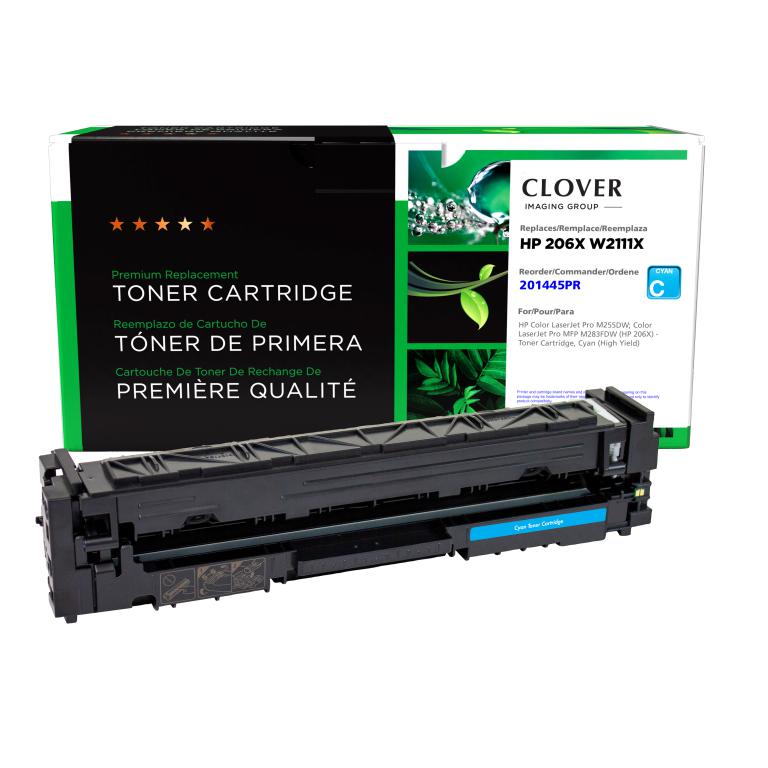 High Yield Cyan Toner Cartridge for HP W2111X (HP 206X)