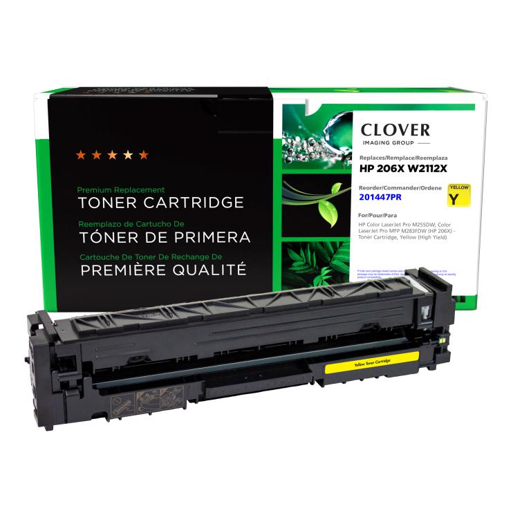 High Yield Yellow Toner Cartridge for HP W2112X (HP 206X)