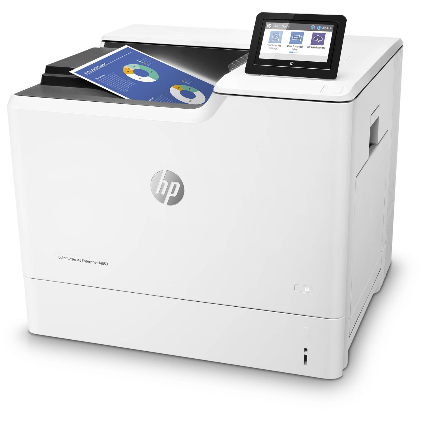 HP Color LaserJet Enterprise M653dh Laser Printer (Refurbished) J8A06A