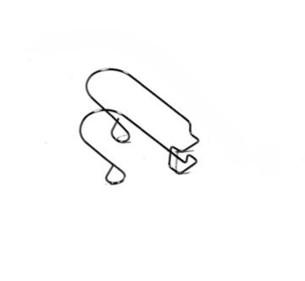 HP OEM 5100/5100tn/5100dtn/5100le/5100se Delivery Roller Spring, RB2-2076-000