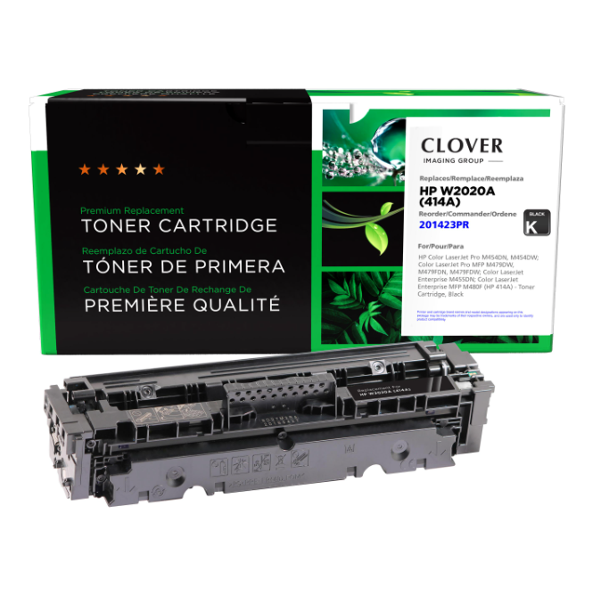 HP 414A M455DN M480F M454DN M454DW M479DW M479FDN M479FDW Black Toner Cartridge, W2020A