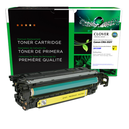 Canon imageCLASS LBP-7780CDN Yellow Toner Cartridge, 6260B012/(CRG-332Y)