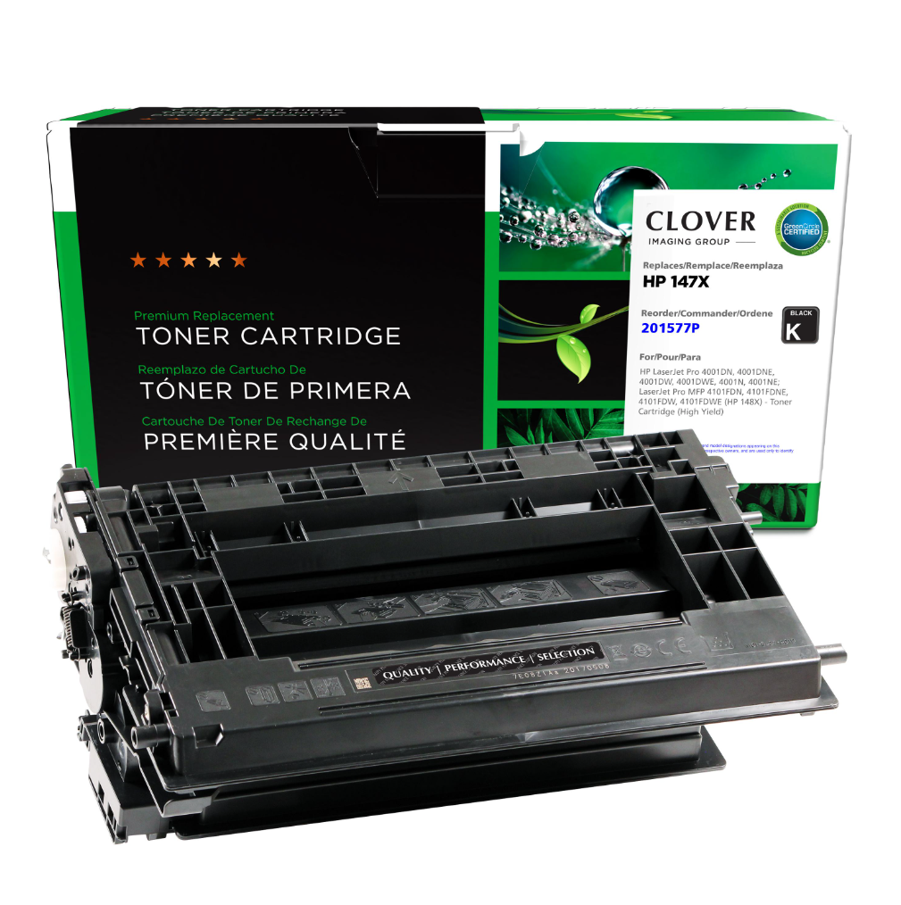 HP LaserJet M634H, M611DN, M612X, M635H Remanufactured 147X High Yield Toner 201577P