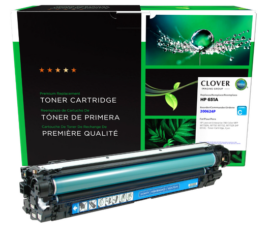 HP 651A  M775DN M775ZR M775F M775Z Remanufactured Cyan Toner Cartridge
