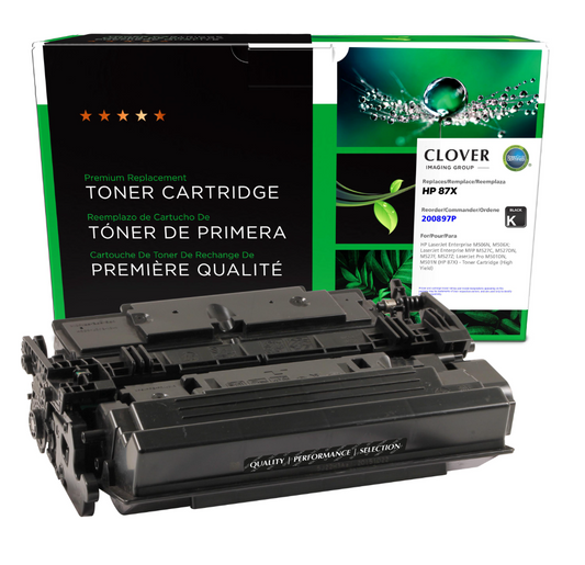 HP M501, M506, M527, & E50045 Imaging Remanufactured Extended Yield Toner Cartridge, CF287X