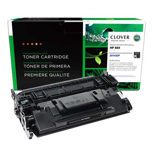 HP M406DN, E42540F, M430F, M404N Remanufactured High Yield toner 58X 201432P