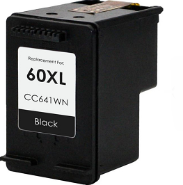 HP 60XL Remanufactured InkJet Cartridge Black 600 High Yield, CC641WN