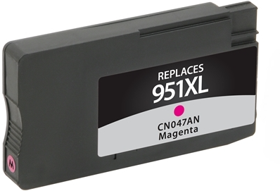 HP 951XL Remaufactured InkJet Cartridge Magenta 1.5K High Yield, CN047AN