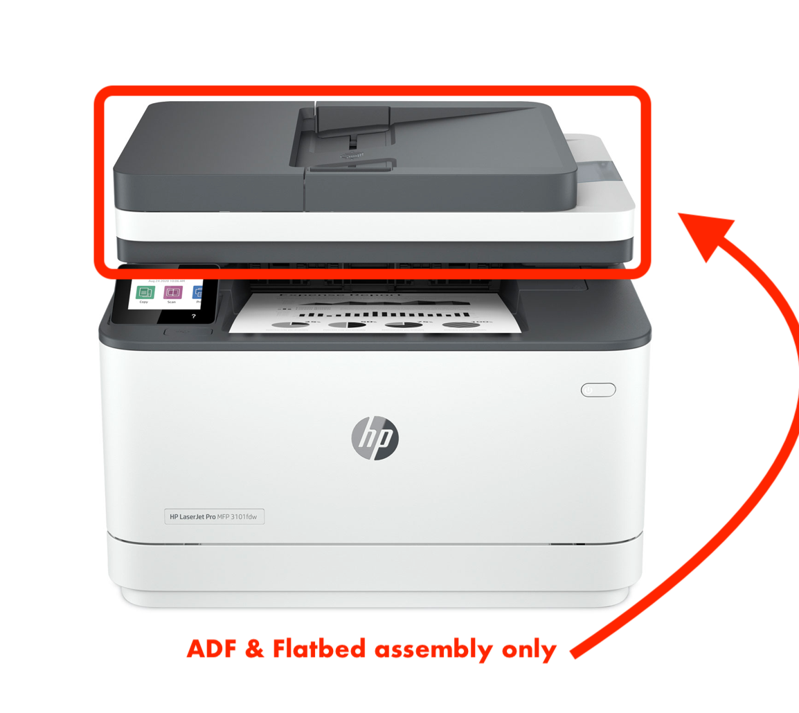 HP LaserJet Pro 3101FDN 3101FDW ADF & Flatbed Assembly