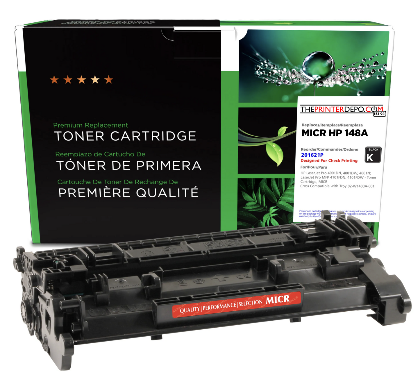 HP LaserJet 4001 4101 148A Remanufactured 148A MICR Toner Cartridge