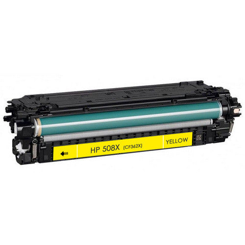 HP 508X Compatible Toner Cartridge, Yellow 9.5K High Yield, CF362X