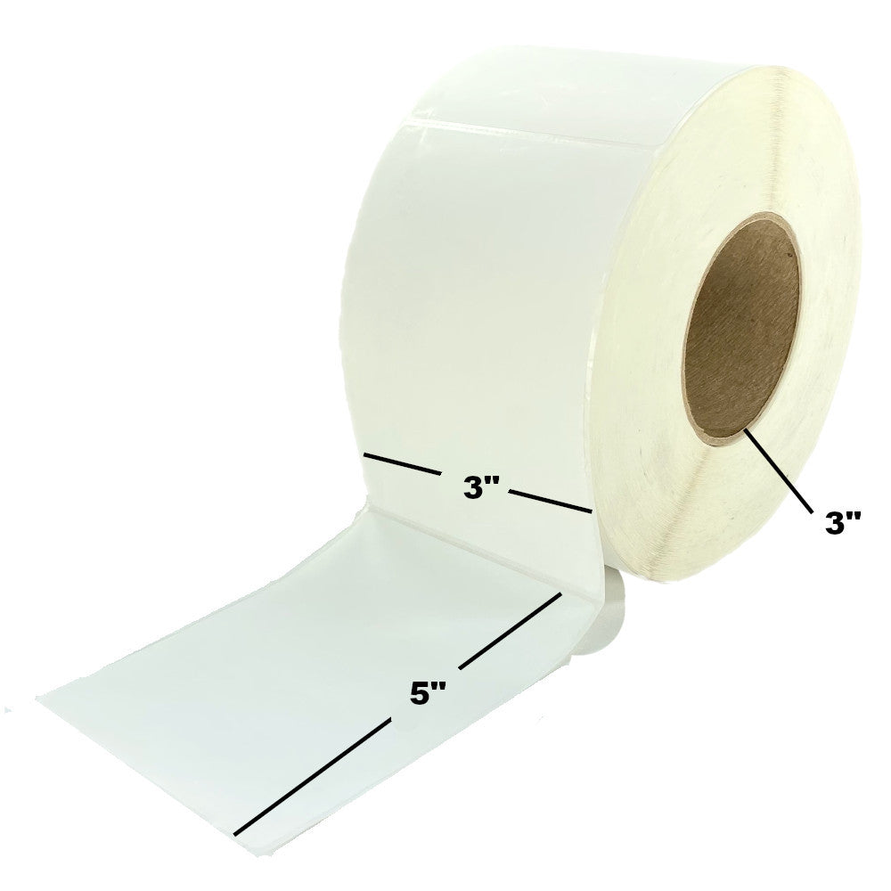 Thermal Transfer Label (3 x 5) 3"Core 6RL/1300/CS, 7800 Labels to a case CTT300500-3P
