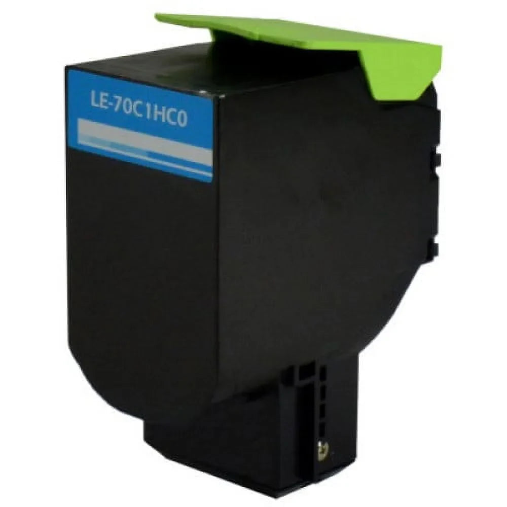 Lexmark 701HC Toner Cartridge, Cyan 3K High Yield, 70C1HC0