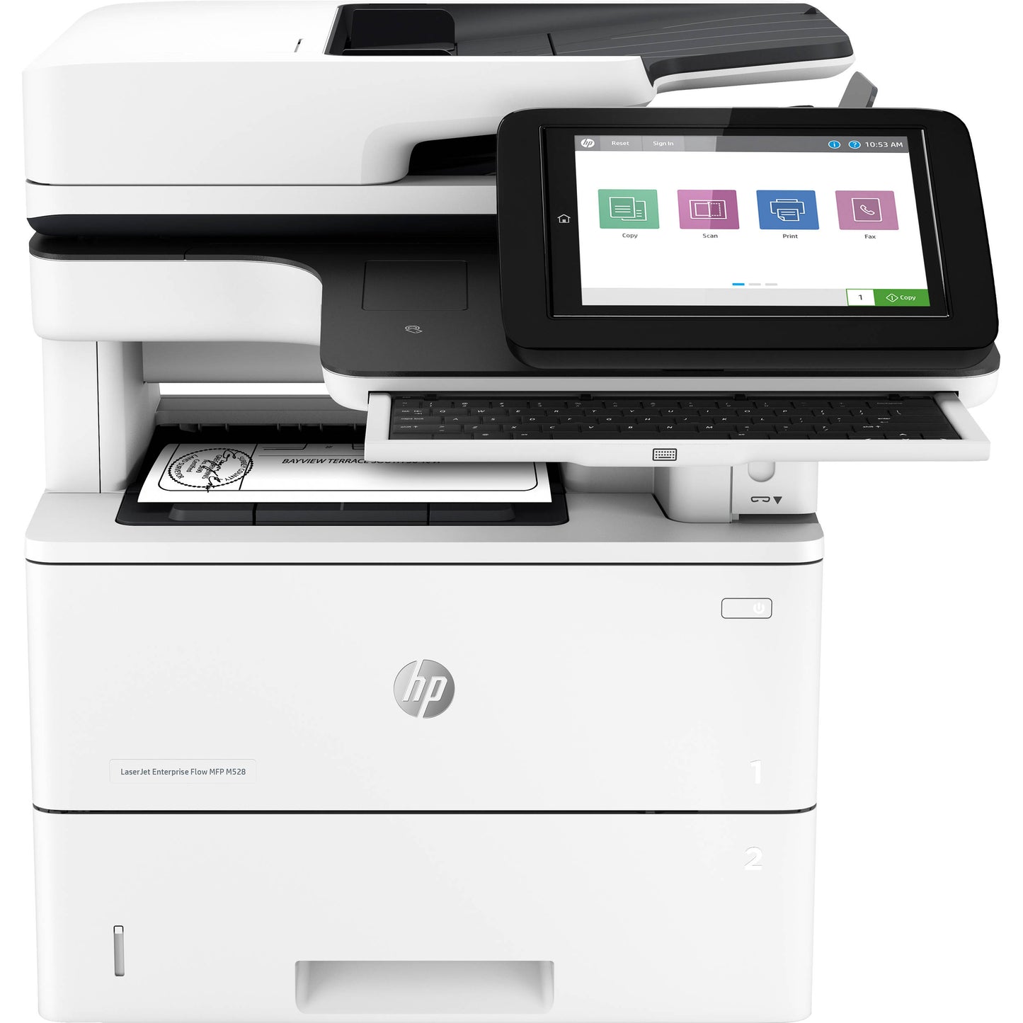 HP LaserJet Enterprise Flow MFP M528c Monochrome New Open Box 1PV66A