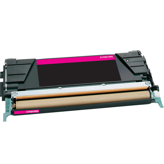 Lexmark Compatible Toner Cartridge, Magenta 10K High Yield, C748H1MG/X748H1MG